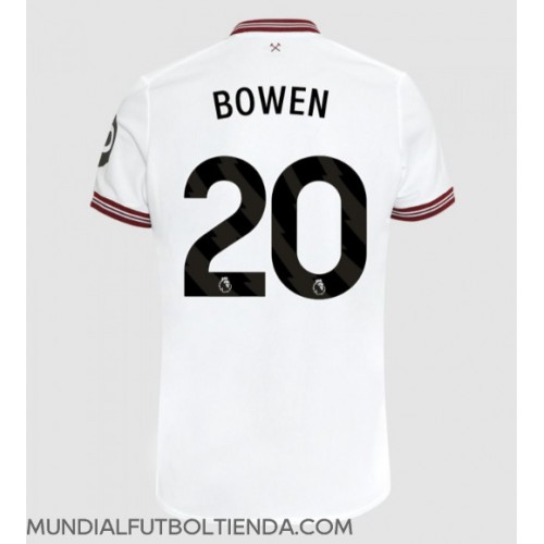 Camiseta West Ham United Jarrod Bowen #20 Segunda Equipación Replica 2023-24 mangas cortas